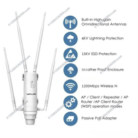 2025 Wavlink High Power AC1200 Outdoor Waterproof Wireless WiFi Repeater AP/WiFi Router Dual Dand 5G Long Range Extender Antenna
