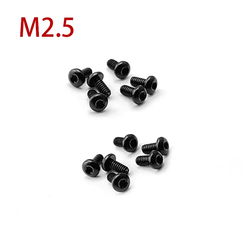 10pieces Stainless Steel M2.5 Screw for Folding Knife Back Clip Screw T6 Plum Head Nail Screw DIY Knife Tool Screw Rivet