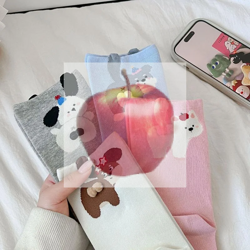 

Причудливые носки-яйца Canine сзади; Изготовлен из мягкого хлопка; Новинка, носки-трубочки, подарки для мужчин и женщин