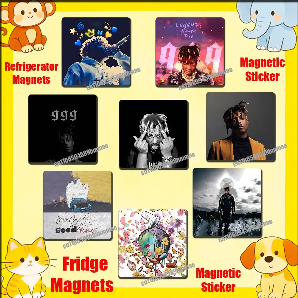 

For Legends Never Die J-Juice W-WRLD Fridge Freezer Refrigerator Magnets Kitchen Metal Cabinet Magnetic Sticker Card