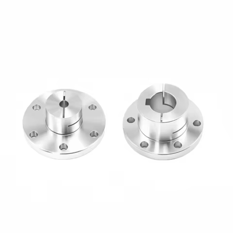 High-torque flange coupling High-quality Industrial-grade Locking Type Aluminum Alloy Flange With Key Groove (Hole 5-18mm)