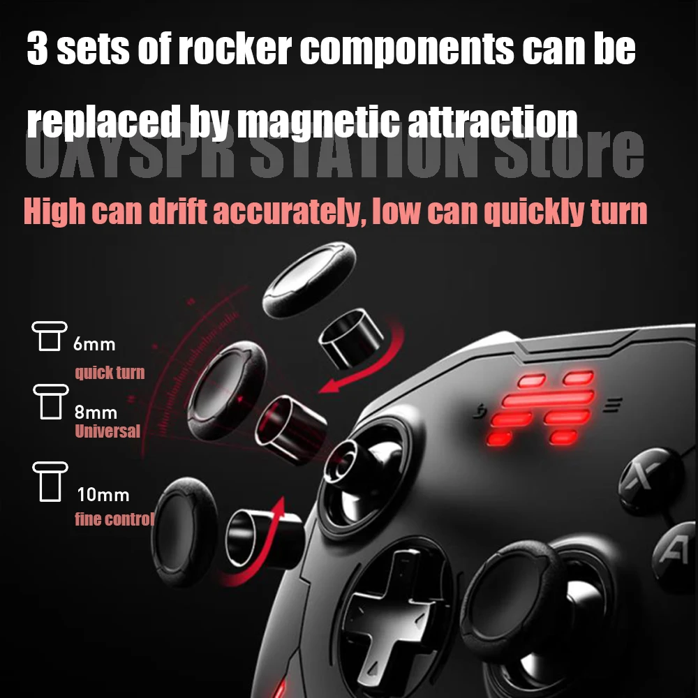 Original Betop Zeus Gamepad BTP-T6การสั่นสะเทือนSomatosensory Game ControllerสำหรับN-Switch Steam Mechanical Gamepad