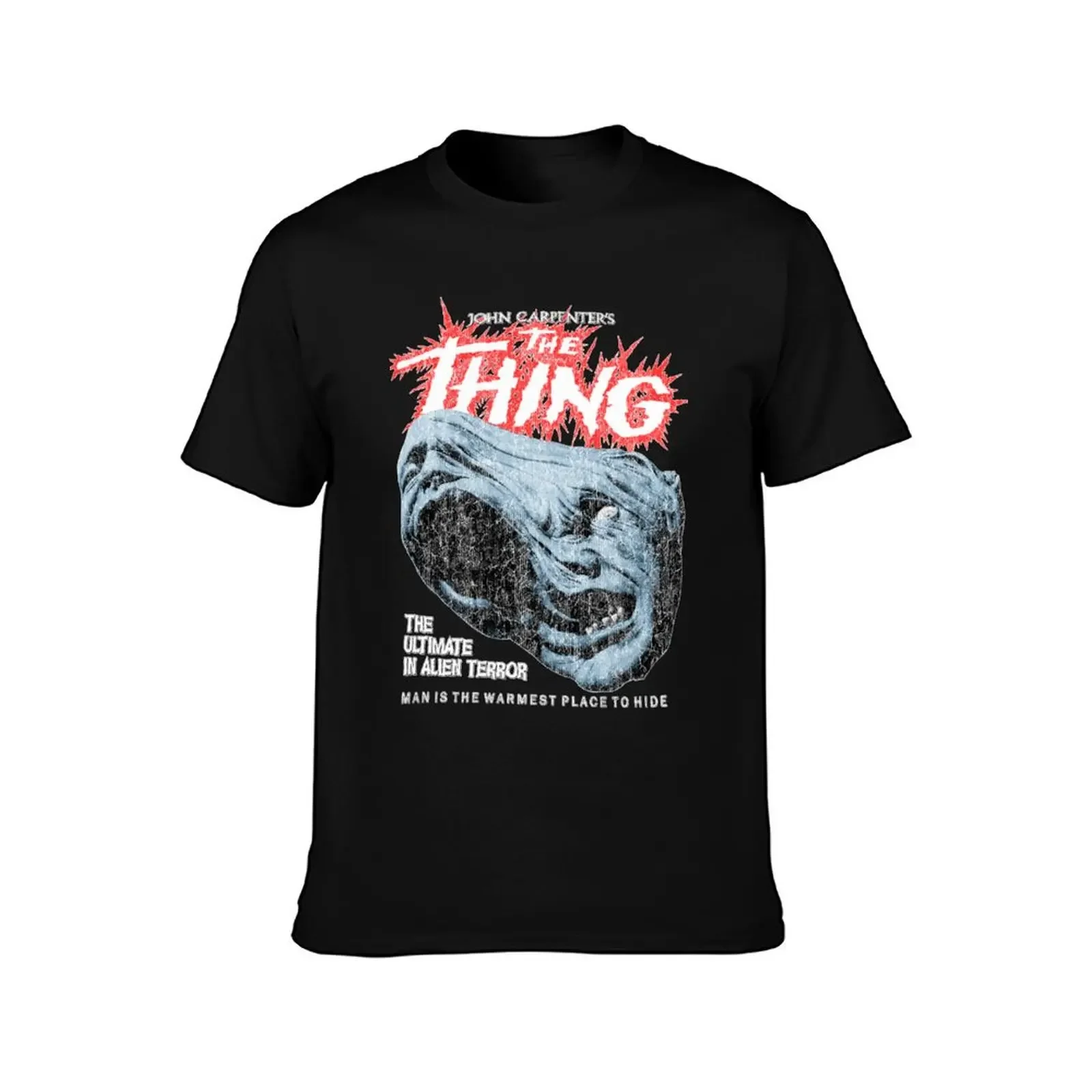 The Thing Distressed John Carpenter Horror Sci Fi T-Shirt heavyweights customizeds T-shirts oversize oversized t shirt men