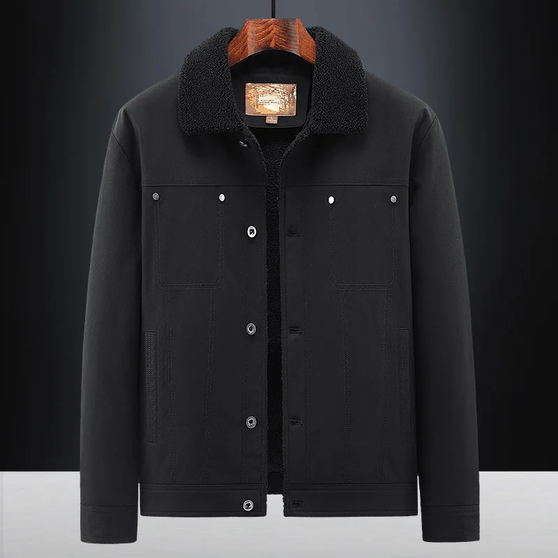 Men's Thermal Jacket Windproof Warm Durable Casual Simple Fashionable Versatile Autumn Winter 2025 Cotton coat