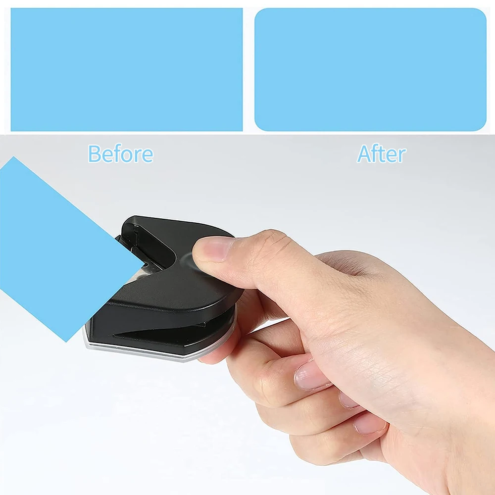 R4 การ์ดเครื่องตัดโค้งมน Corner Rounder กระดาษ Hole Trimmer มุม Punch Photo Die เครื่องตัดสมุดภาพของขวัญสํานักงาน DIY Craft HandTool