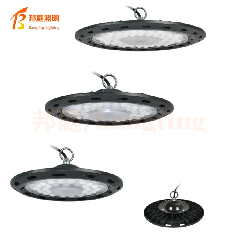 100W/150W/200W LED High Bay Light Fixture 14000lm 6500K Daylight Industrial Commercial Bay Lighting for Warehouse Workshop