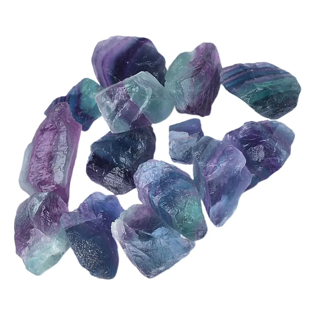 

Natural Fluorite Rough Stones 3 5cm H crafted Aromatherapy Diffuser Decorative Multicolor Fluorite Stone Crafts