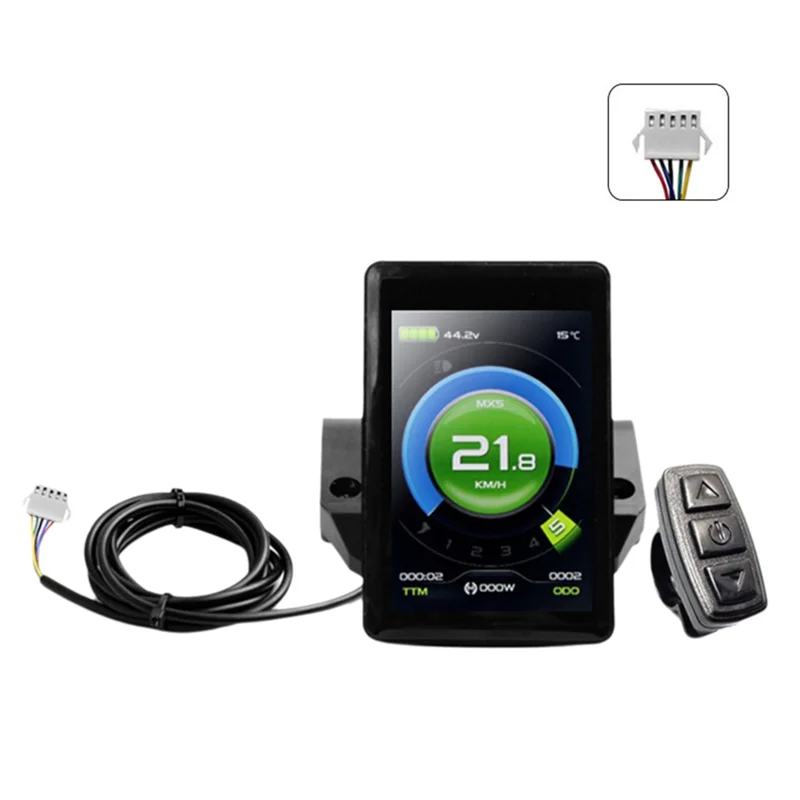 

AS98-Цветной дисплей для электрического велосипеда KT TF02S 24 В 36 В 48 В Интеллектуальная панель управления Дисплей Комплект для электронного велосипеда