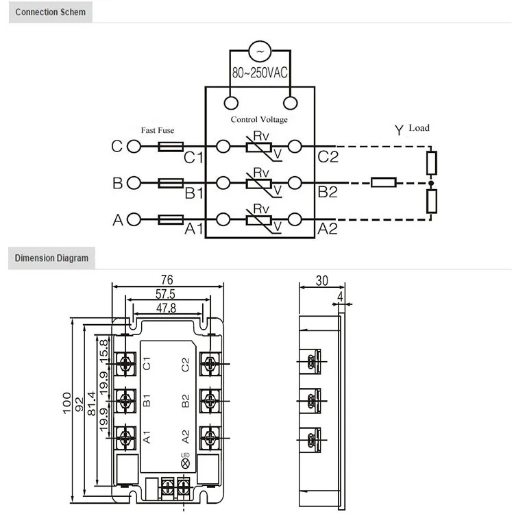 custo barato 10A 220VAC AC relé eletrônico SSR3-10AA-H