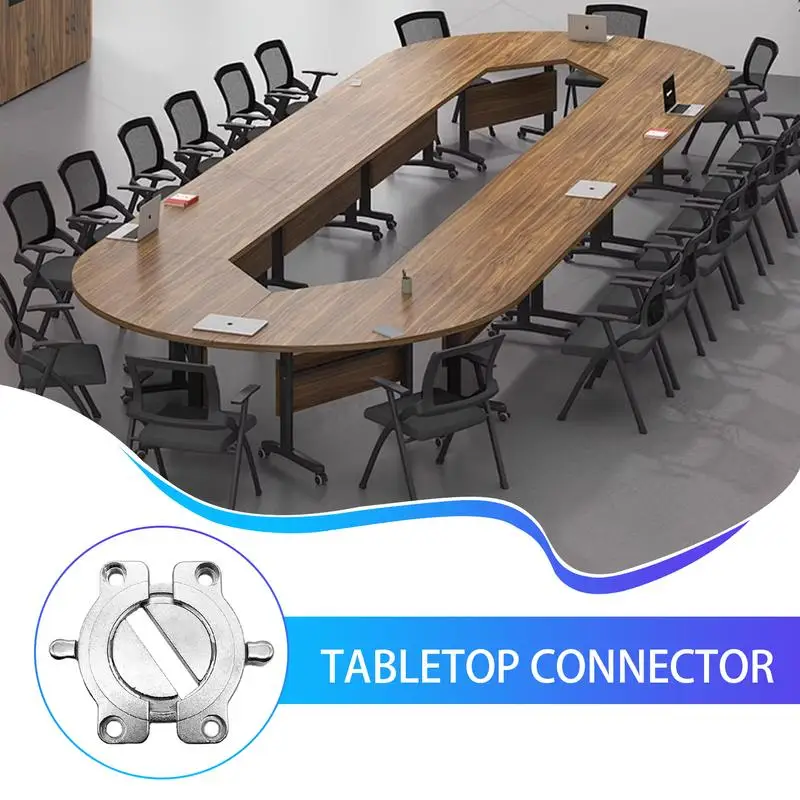 Desktop Fastener Jointer Hardware Heavy Duty Desk Top Fastener Sturdy Desktop Connector Figure Table Top Brackets For Conference