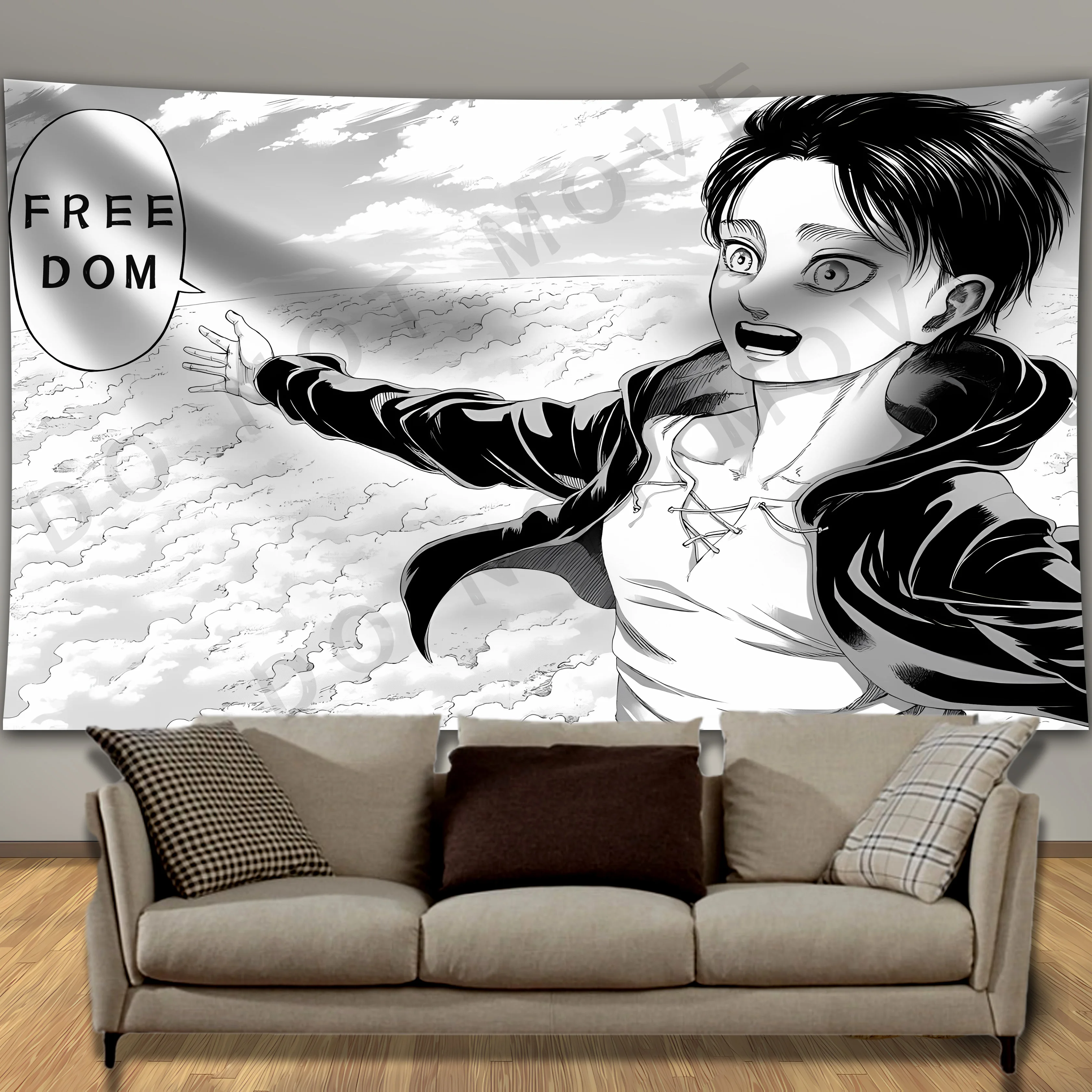 Free Tapestry Wall Hanging Japanese Anime Dormitory Background Aesthetic Party  Room Decoration Bedroom