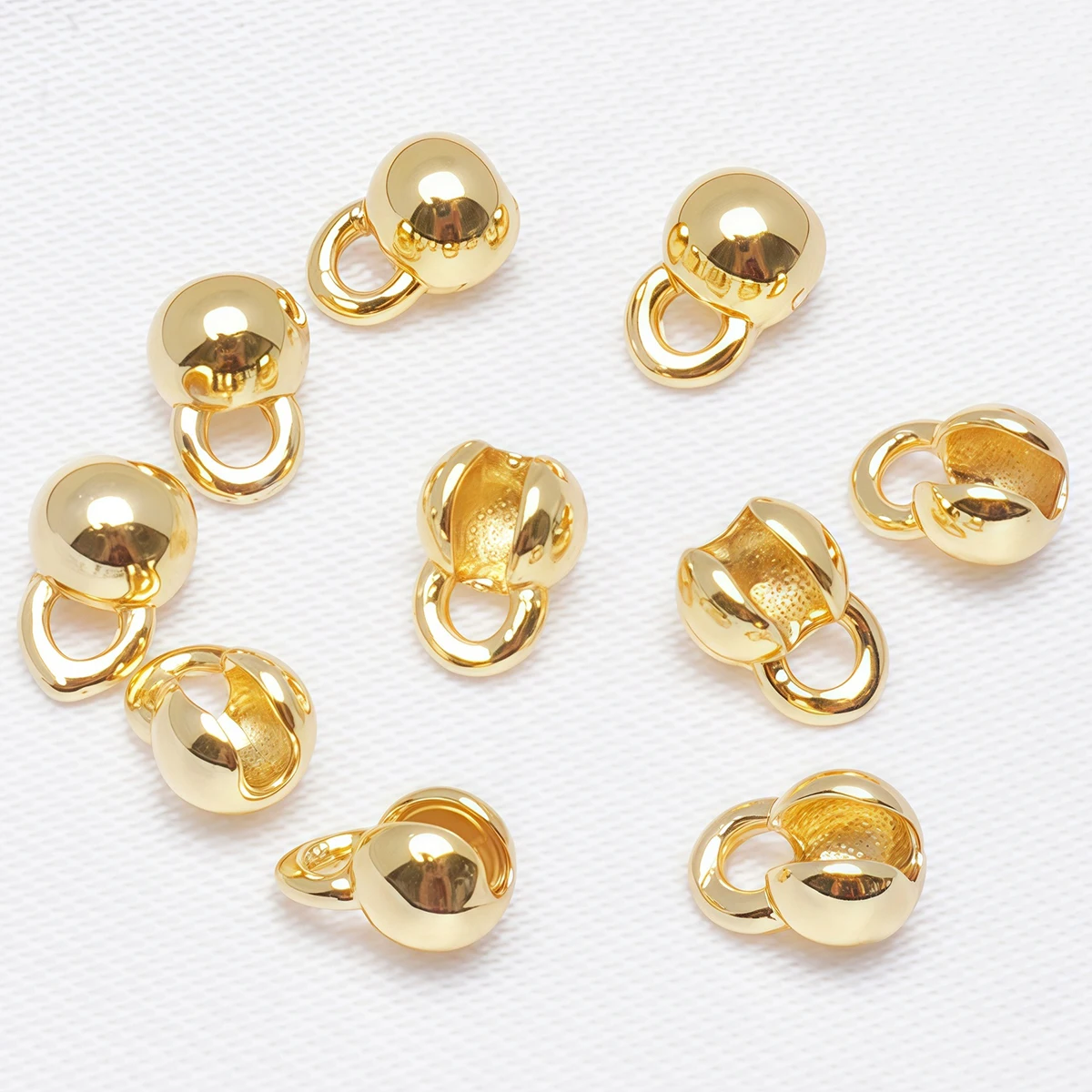10PCS Brass Crimp End Beads 18 - Eyepin Ball End review and price