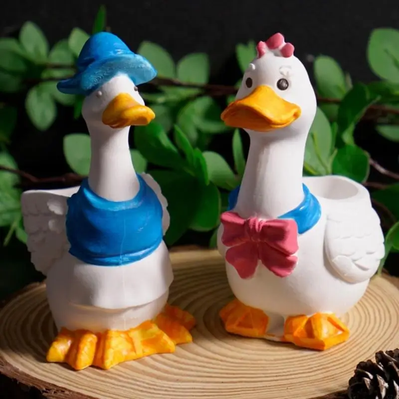 Duck Silicone Planter Mold for Making Jewelry Boxes Planters and Gifts