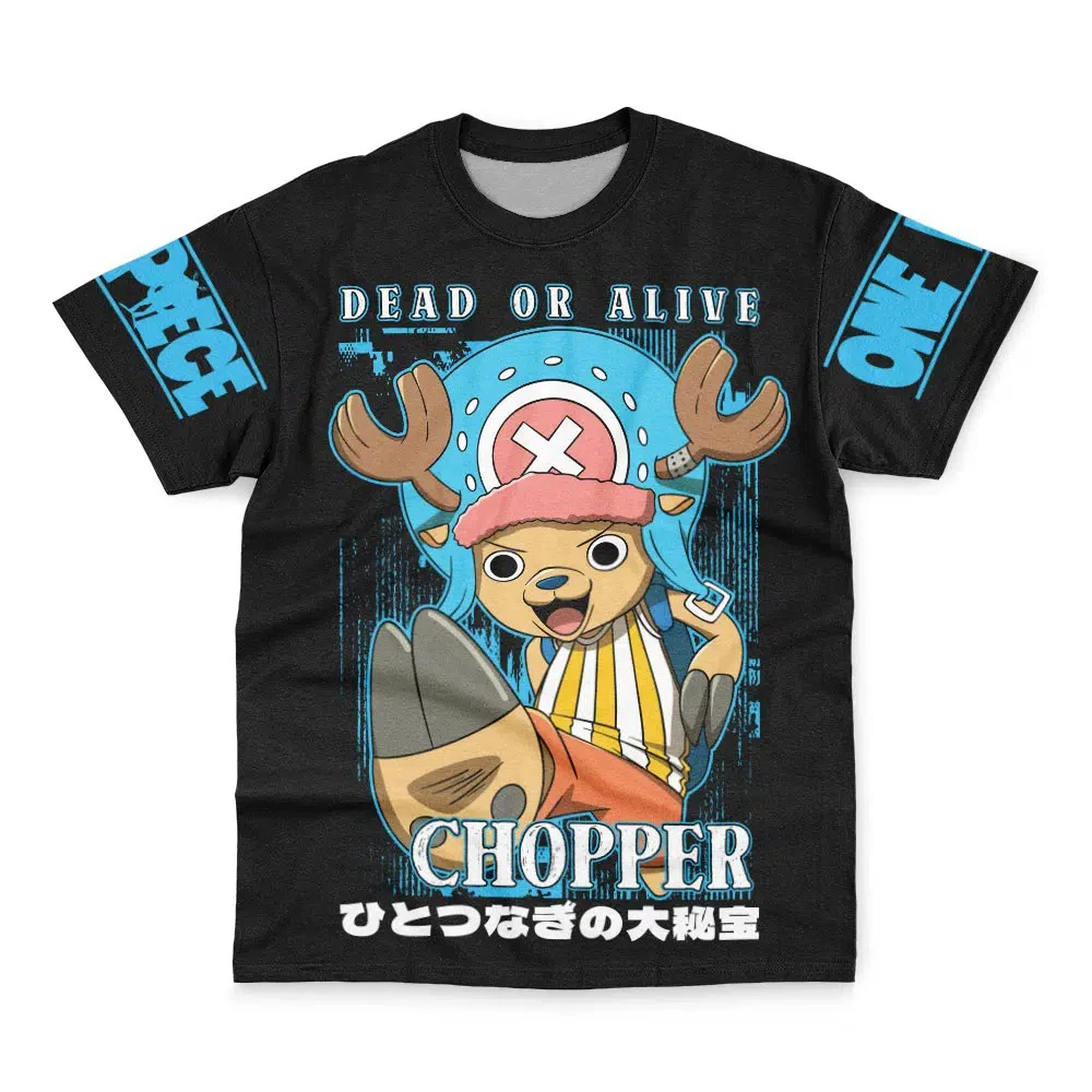 Camiseta Bandai "Cotton Candy Lover" de Chopper de One Piece, Estampado de Anime, para Adultos y Niños, de Verano, Secado Rápido, Suave y Ligera