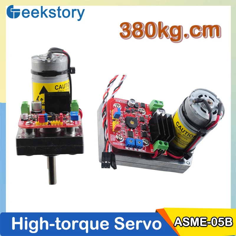 

380kg.cm High Torque Servo ASME-05B High-power Super Alloy Servo DIY Parts Model For Large Robot Arm Valve Control Camera PTZ