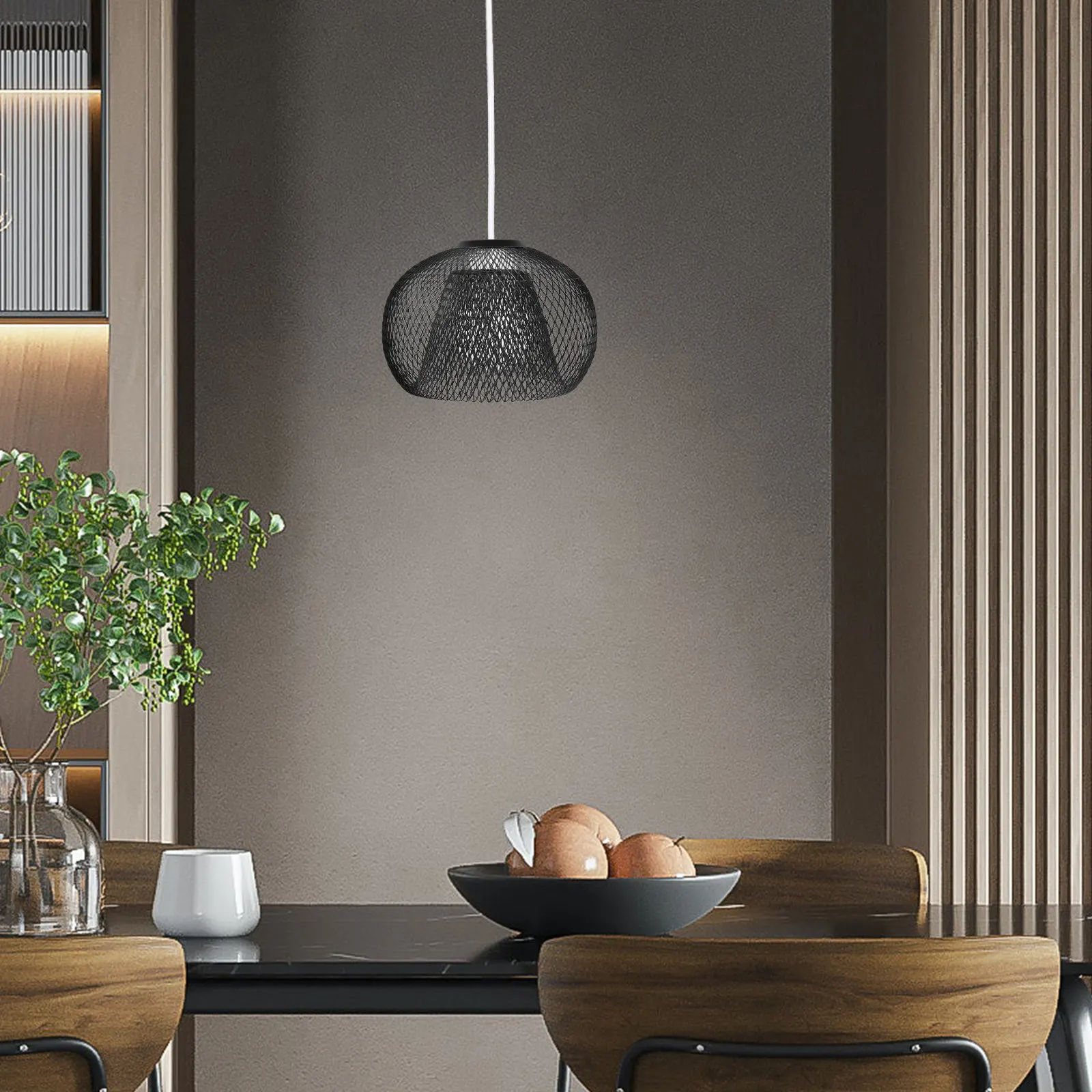Double Layer Iron Mesh Pendant Light Shade Replacement for Home Bar Restaurant Modern Decorative Cage Lampshade Metal Lamp Shade