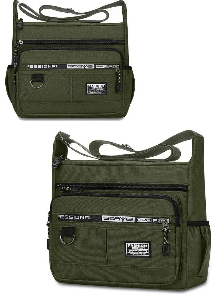 Herren-Umhängetasche, modische Aufbewahrungstasche, Schultertaschen für Business und Freizeit, Damen-Crossbody-Tasche, Herren-Umhängetasche – Detail 13