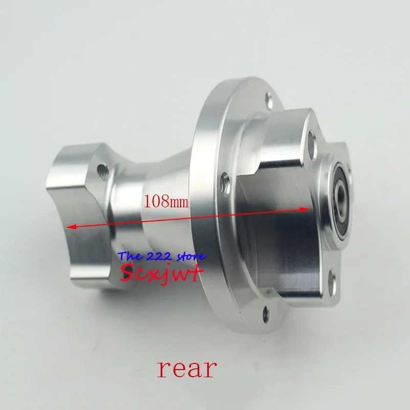 High quality CNC Silver Front & Rear Disc Brake Hub Wheel Rim  for Dax Ruckus Zoomer  Monkey Z50bike