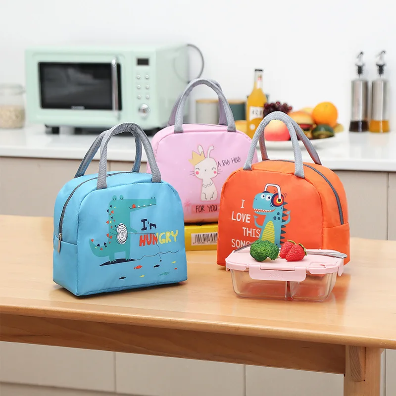 Portable Insulated Thermal Picnic Food Lunch Bag Box Cartoon Tote Food Fresh Cooler Bags Pouch For Women Girl Kids Children Gift