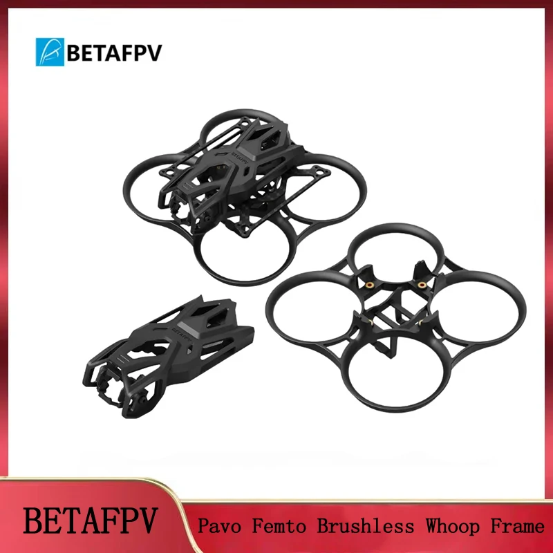 Acessórios BETAFPV Pavo Femto: quadro + duto Whoop + suporte de unidade de ar O4 – para unidade de ar O4 Quadcopter FPV Drone