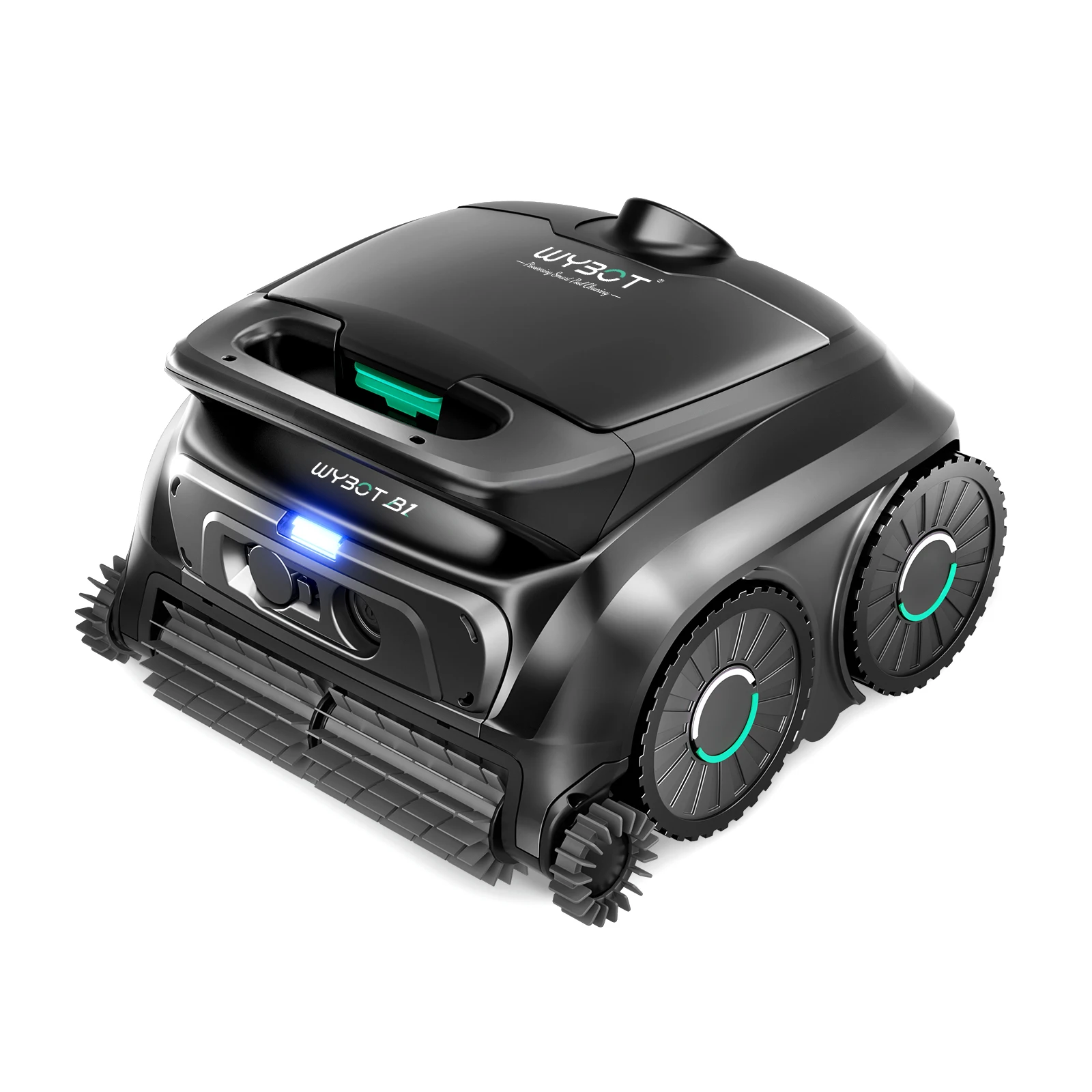 (Nouveau 2026) Nettoyeur de piscine robotisé WYBOT B1, nettoyage des fonds et des parois, autonomie de 120 minutes, aspirateur de piscine sans fil pour piscines enterrées et hors sol, navigation