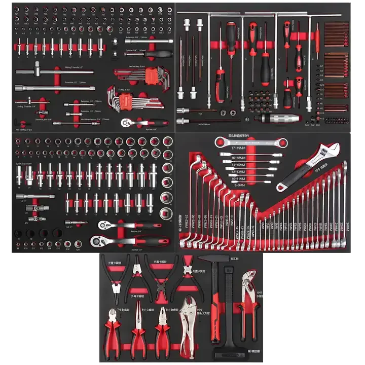 

319-Piece Hand Tool for Auto Repair Customizable Car Workshop Tools for Garage Storage