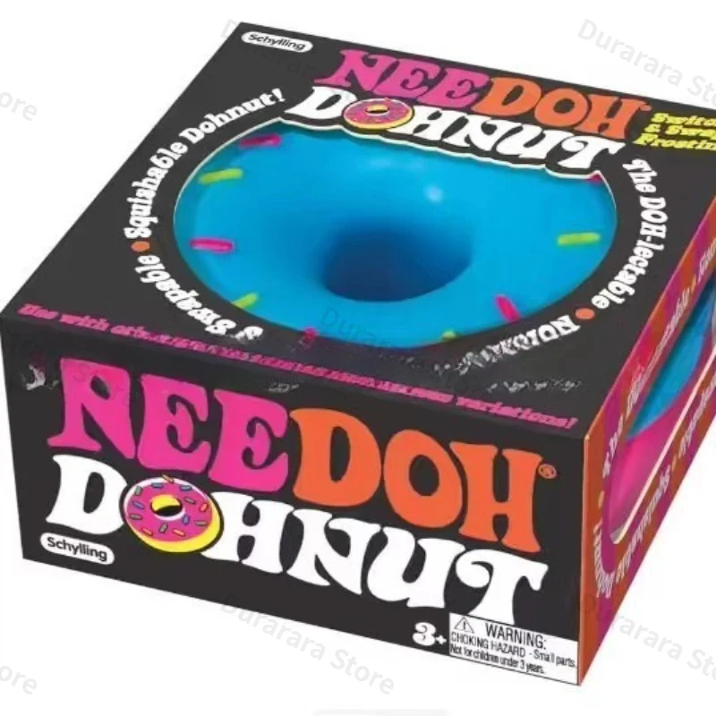 NeeDoh Dippin Dazzler Egg Donut prank stress relief toy soft glue vinyl squeeze toy Slow Rebound Pinch Ornament Relaxation view 6