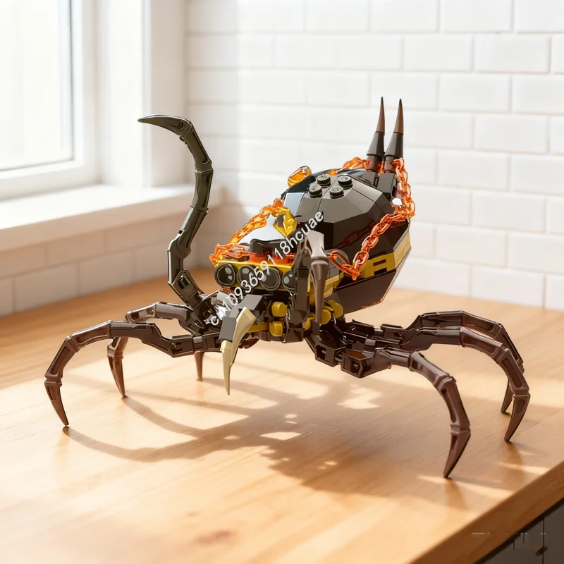 

119 шт. MOC Willas Spider Minion Castle Fright Модель Строительные блоки Строительная игрушка DIY Креативный кирпич Рождественский подарок на день рождения