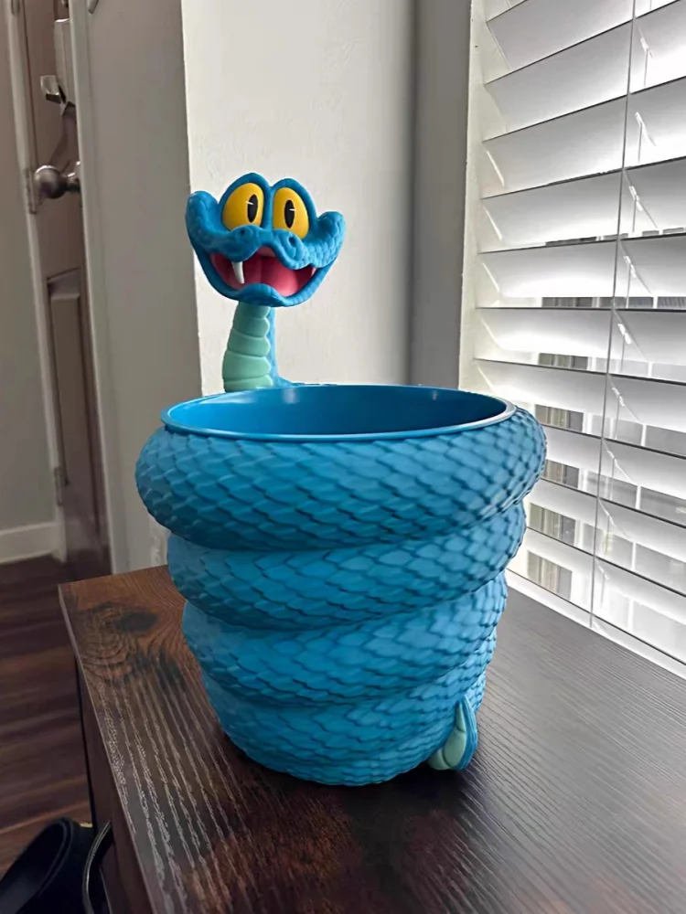 Anime Zootopia Gary le Serpent, Boîte de rangement multifonctionnelle grande capacité, style seau à popcorn de cinéma, pour stylos et collations, Cadeau pour couple