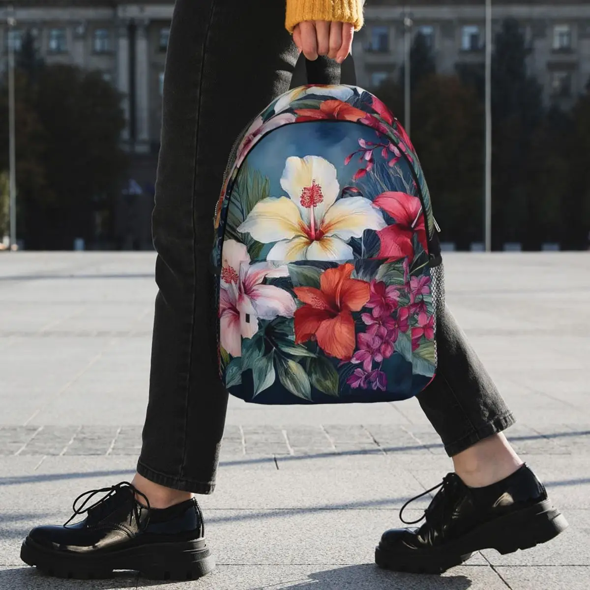 Tropical Blossom Harmony Backpack Student BookBag Kids School Bag Computer Shoulder Bags for Boys Girls