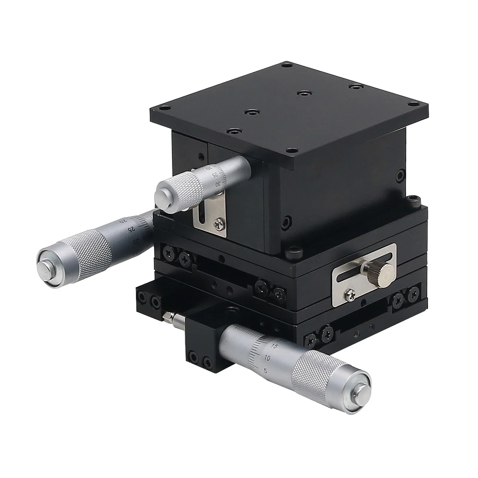 2026 SEMXYZ-60 XYZ 3-Axis Manual Linear Stage 60x60mm Micrometer Linear Stage with Crossed-Roller Bearing