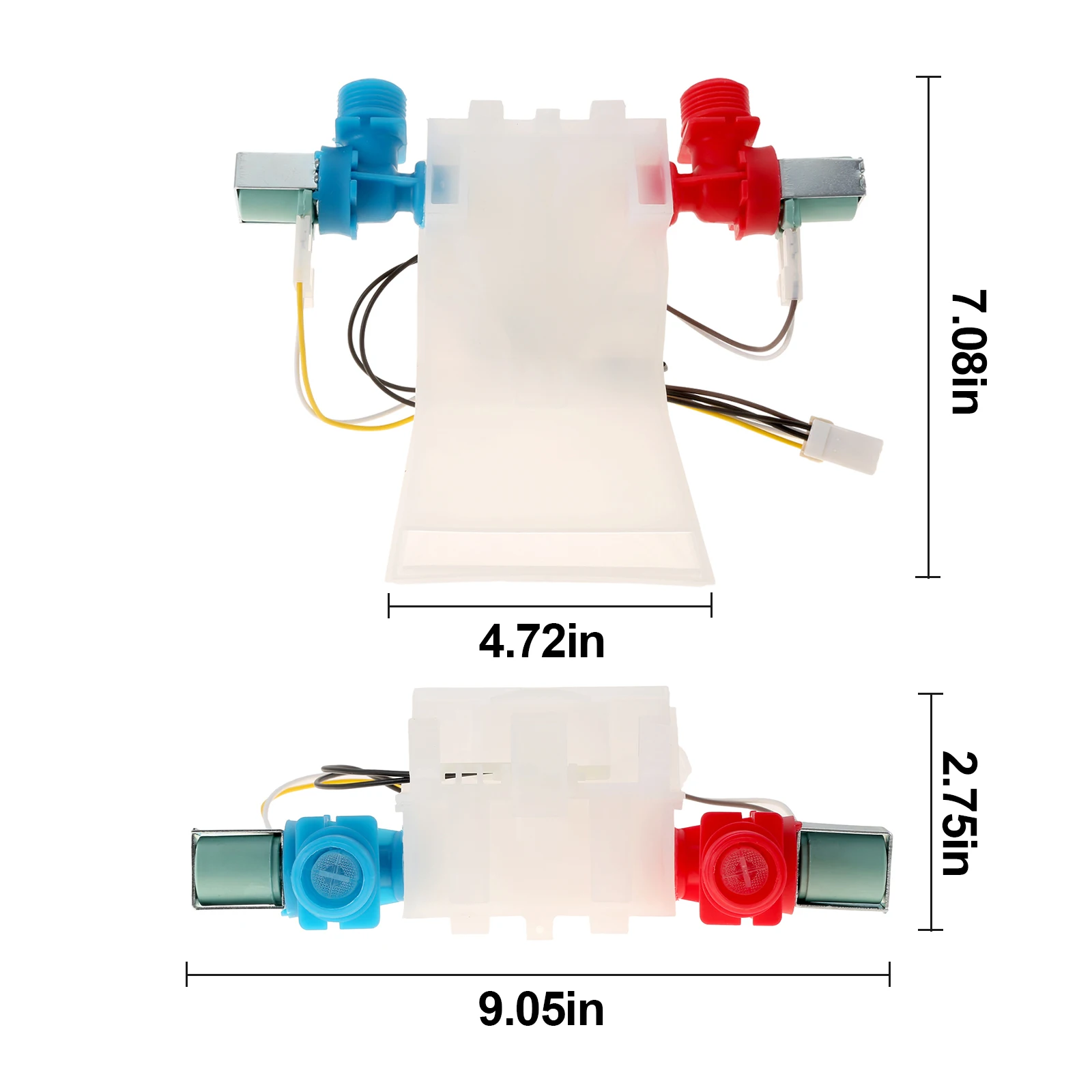 W10144820 Washer Water Inlet Valve for Whirlpool Roper Kenmore Maytag Admiral Replaces AP6015761 WPW10144820 AP4371093 PS2347919