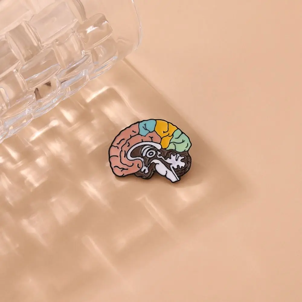 Delicate Anatomy Medicine Brain Brooch Small Badge Collar Pin Badge Enamel Lapel Badge Pins Corsage Cute Creative Brooch Doctors