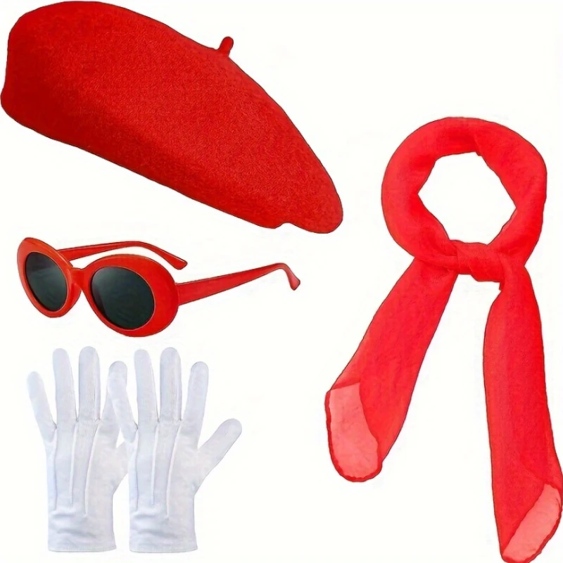 PESENAR Pantomime-themed costumes and dress-up are suitable for Halloween, carnivals, parties, and pantomime-themed cosplay