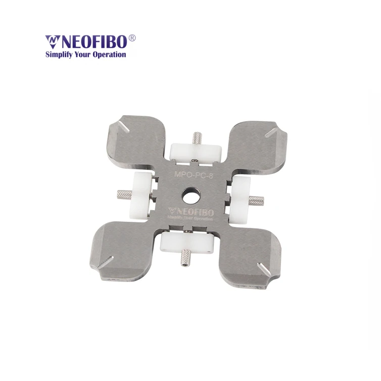 Precision Engineered MPO Polishing Jig & PC End-face Holder for Small Machines - Achieve Flawless Fiber Optic Surface Finish