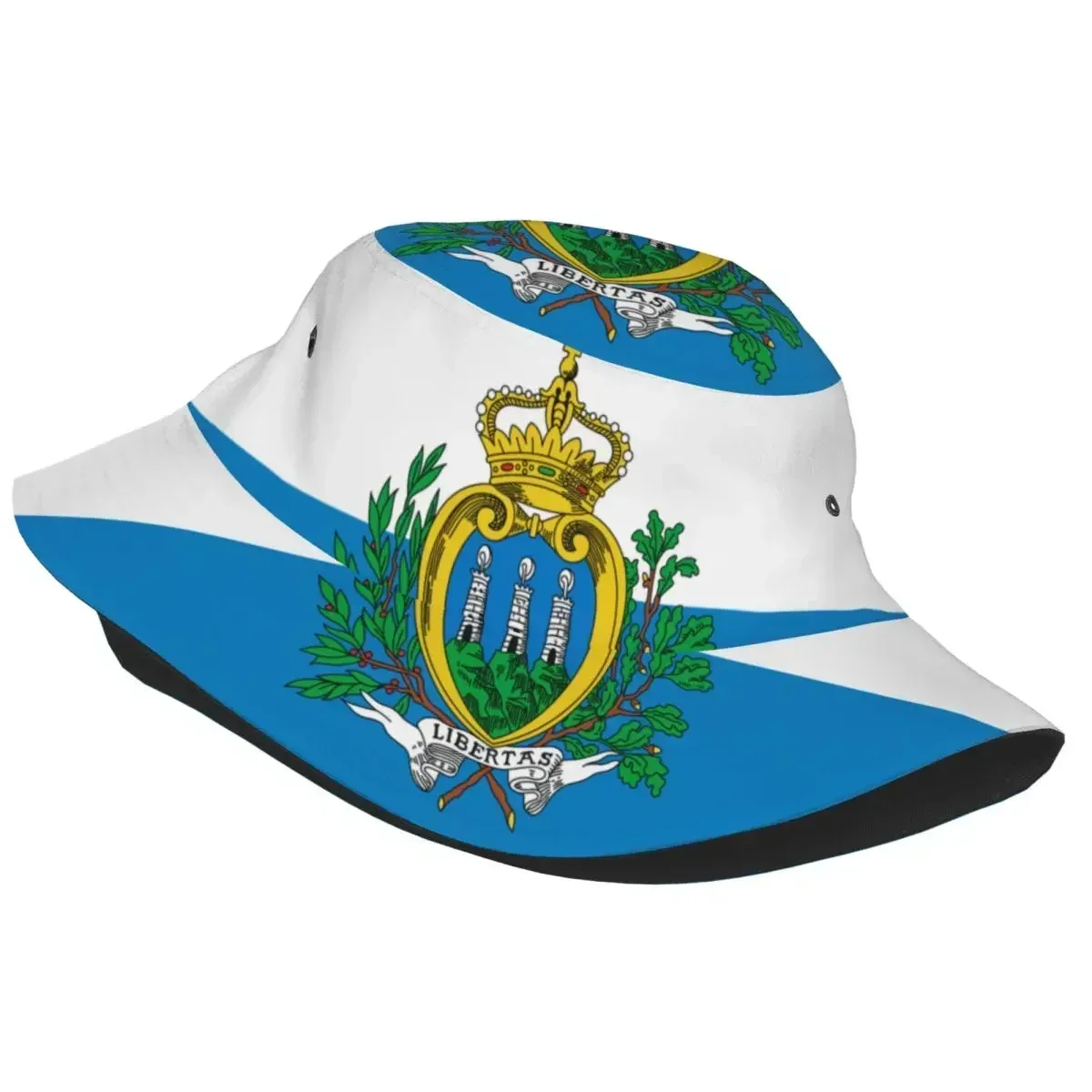 San Marino Flag Fisherman Cap Hip Hop Gorras Summer Unisex Bucket Hat Outdoor Gardening Beach Camping Hiking Fishing Caps