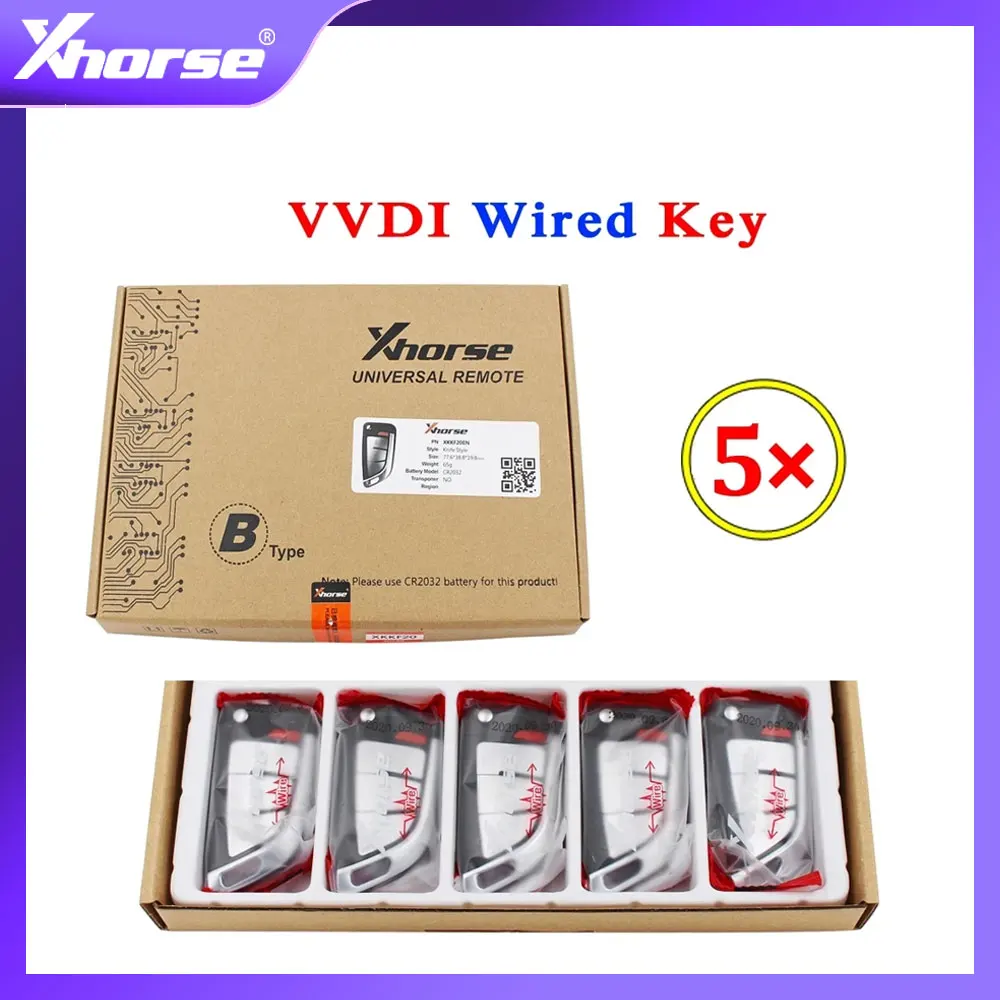 Xhorse VVDI Wired Remote Key XKDS00EN XKFO01EN XKMQB1EN XKKF02EN XKTO10EN XKA600EN XNMA00EN XKTO04EN XKHY05EN XKHO00EN XKTO00EN