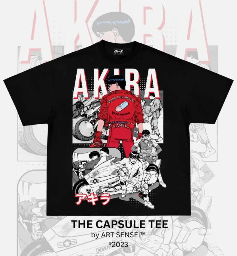 

Summer T-shirt AKIRA Year 90 Animation Movie Retro Animation Fan Shirt All Sizes Men's and Women's T-shirts Tops Fast Delivery