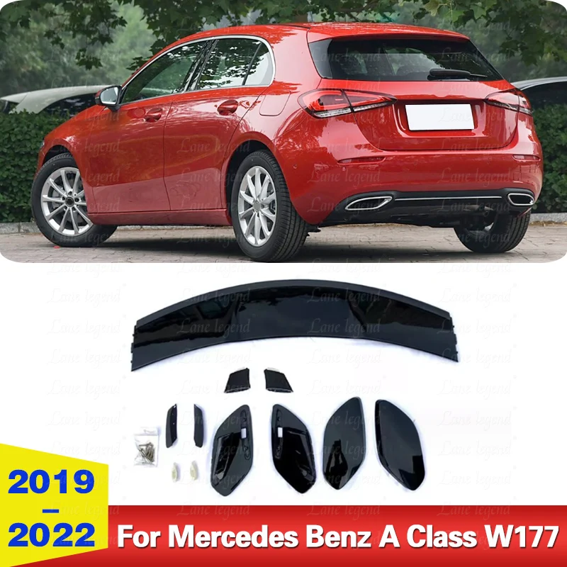 Exterior Accessories Rear Roof Spoiler AMG A45 Style For Mercedes Benz A Class W177 2019-2022 Accessories Diffuser