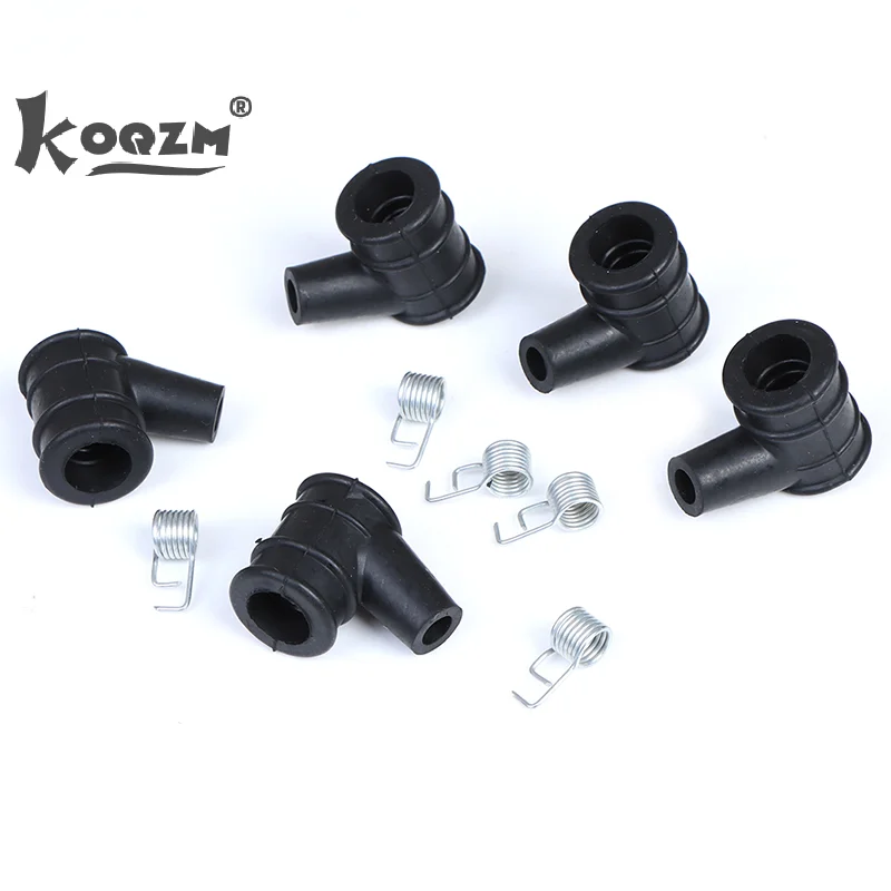 5 Sets 2-Stroke Ignition Coil Cap With Springs Set For 45CC52CC58CC Chain Saw Accessories Part Garden Power Tools