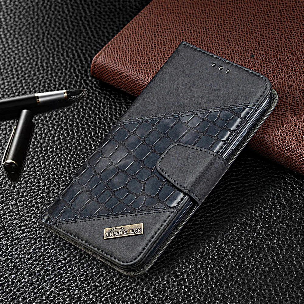 Leather Case For iPhone 13 12 11 Pro Max Mini 7 8 6S Plus 6 SE 2022 2020 XS X XR Crocodile Skin Flip Wallet Cover Book Case