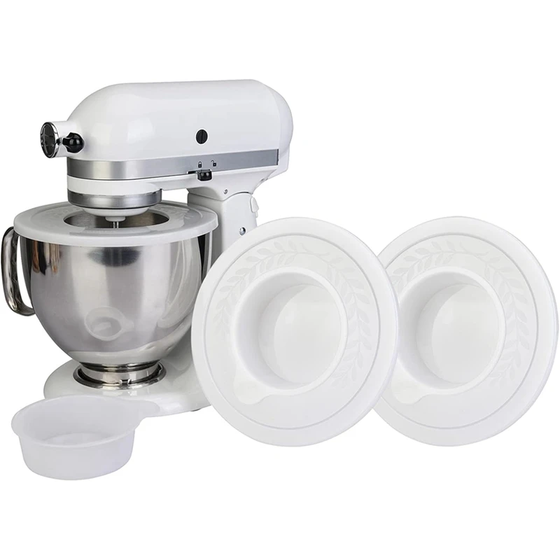 2PCS Mixers Bowl Covers For Kitchenaid 4.5-5 Quart Tilt-Head Stand Mixers Bowl Covers Accessories Splash Guard Lids