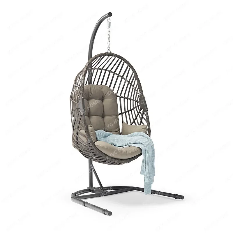 Outdoor Leisure Swing Outdoor Courtyard Garden Villa Balcony Outdoor Glider Double Bird Cage Rocking Chair Hanging Basket