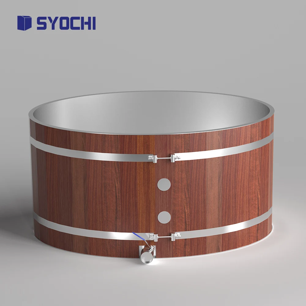 อ่างแช่น้ำเย็นแบบกันน้ำ ยี่ห้อ Syochi Steel and Wood Cedar รุ่นปี 2026 สำหรับแช่น้ำแข็ง