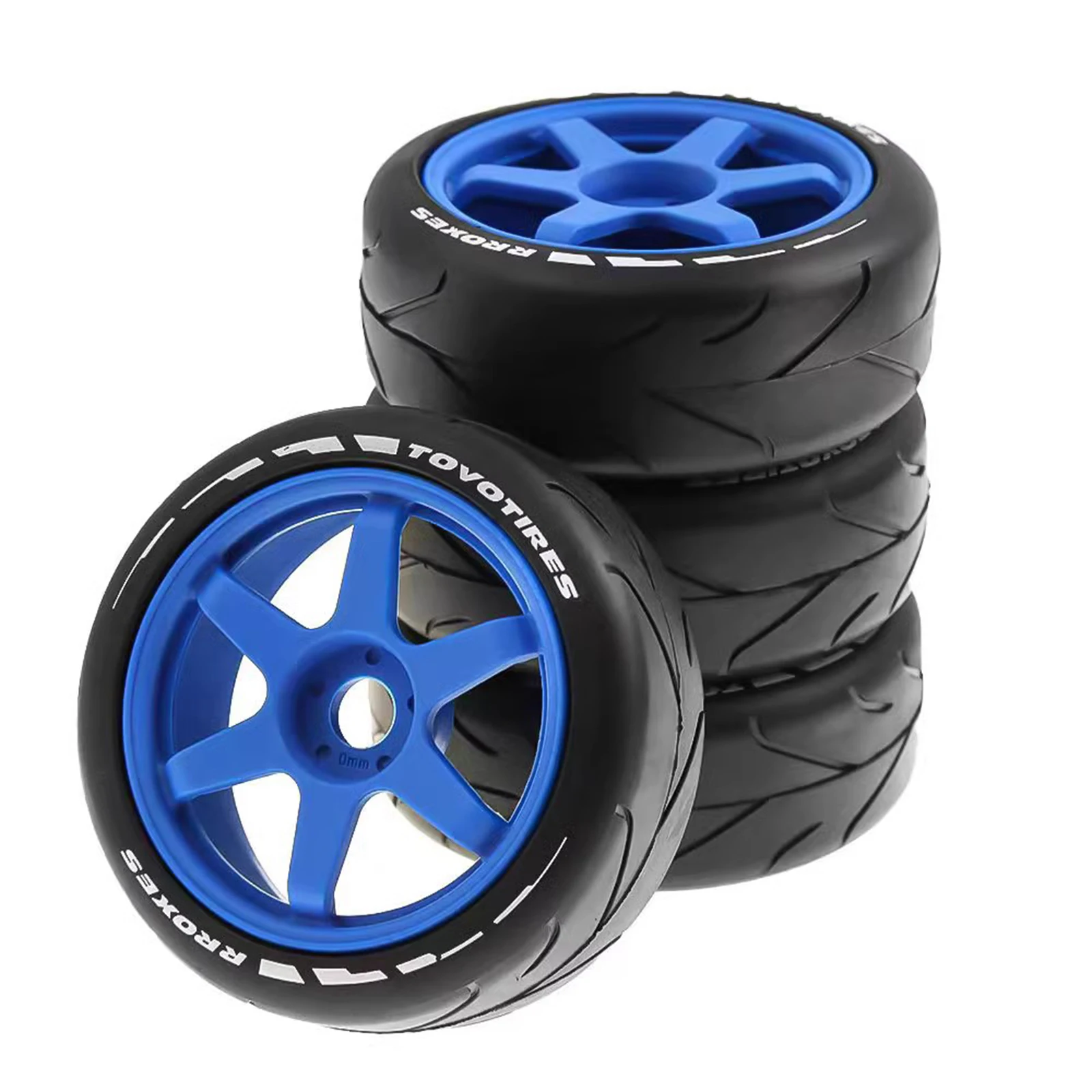 4 szt. Plastikowy krążek gumowa opona 105mm z adapterem 17mm do 1/8 na Road Rally RC samochód HSP ZD Racing HPI WLtoys ARRMA