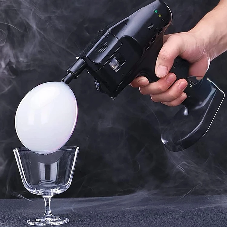 Handheld Smoke Gun Cocktail Smoked Bubble Gun USB Charging Smoke Bubble Gun for Cocktail