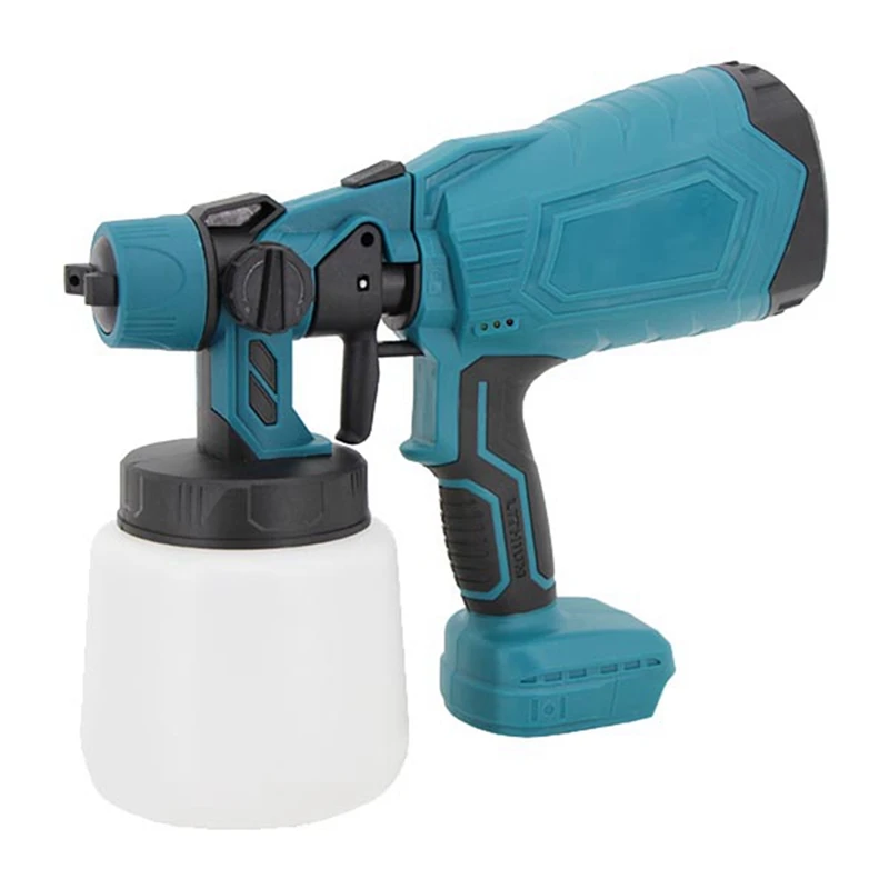 Cordless Paint Sprayer Furniture Coating Airbrush Electric Paint Sprayer For Makitas 18V Battery 1L Charge Display