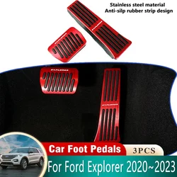 For Ford Explorer U625 Acessories 2022 2021 2023 2020 Car Pedals Stainless Steel Brake Non-slip No Drilling Restfoot Pedals Pads