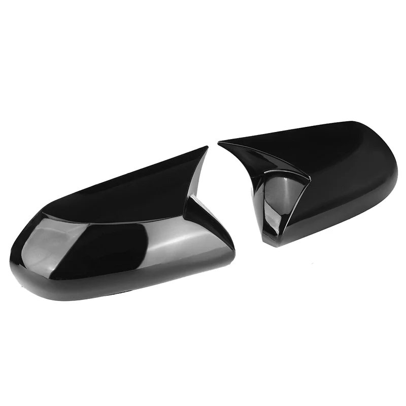 

Bright Black Horn Side Door Rearview Mirror Cover Trim Shells Cap Replacement Parts For Toyota Camry 2018-2023