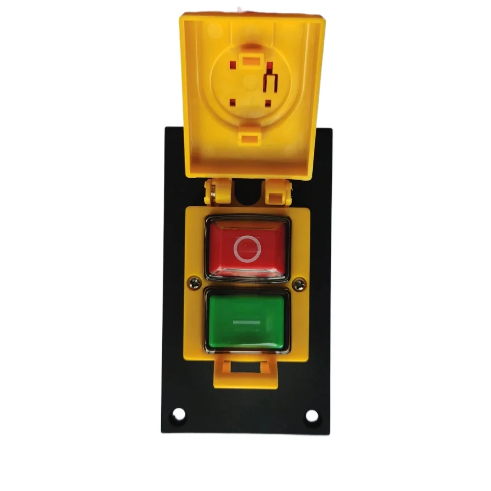 DKLD DZ05C IP55 380VAC 10A 7 دبابيس مقاومة للماء على إيقاف مفاتيح الضغط على زر الضغط الكهرومغناطيسي للآلة